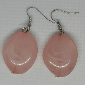 Light pink earrings French hook